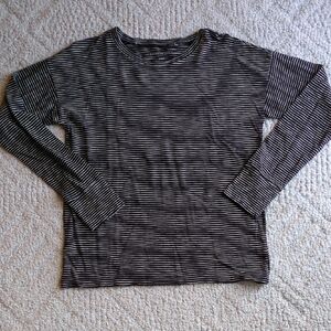 American Eagle Striped Long Sleeve Tee